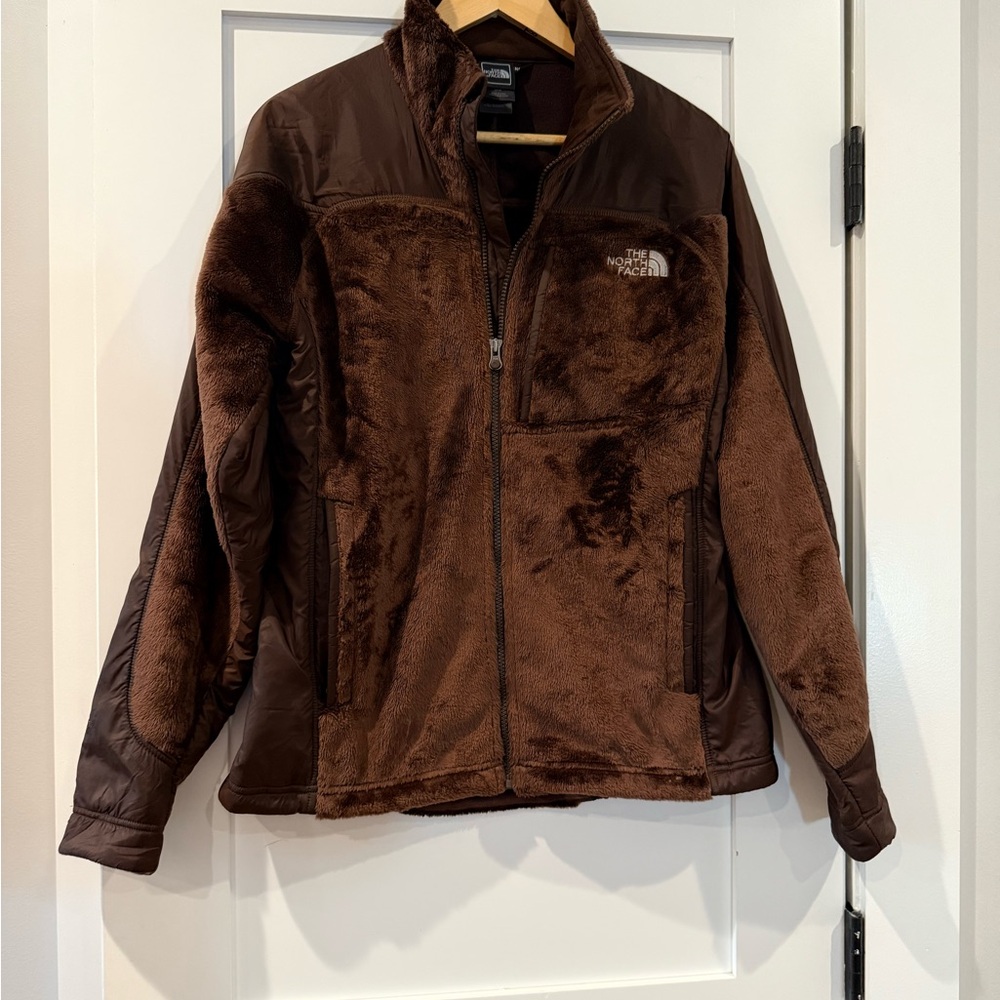 The North Face Chocolate Brown Fuzzy Jacket - Picture 2 of 6